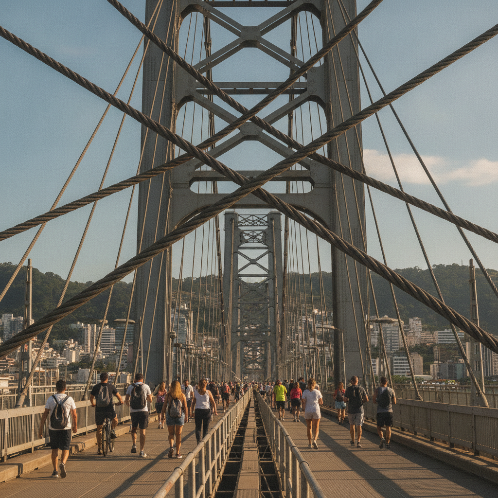 Ponte Hercílio Luz: O coração do lazer e turismo em Florianópolis